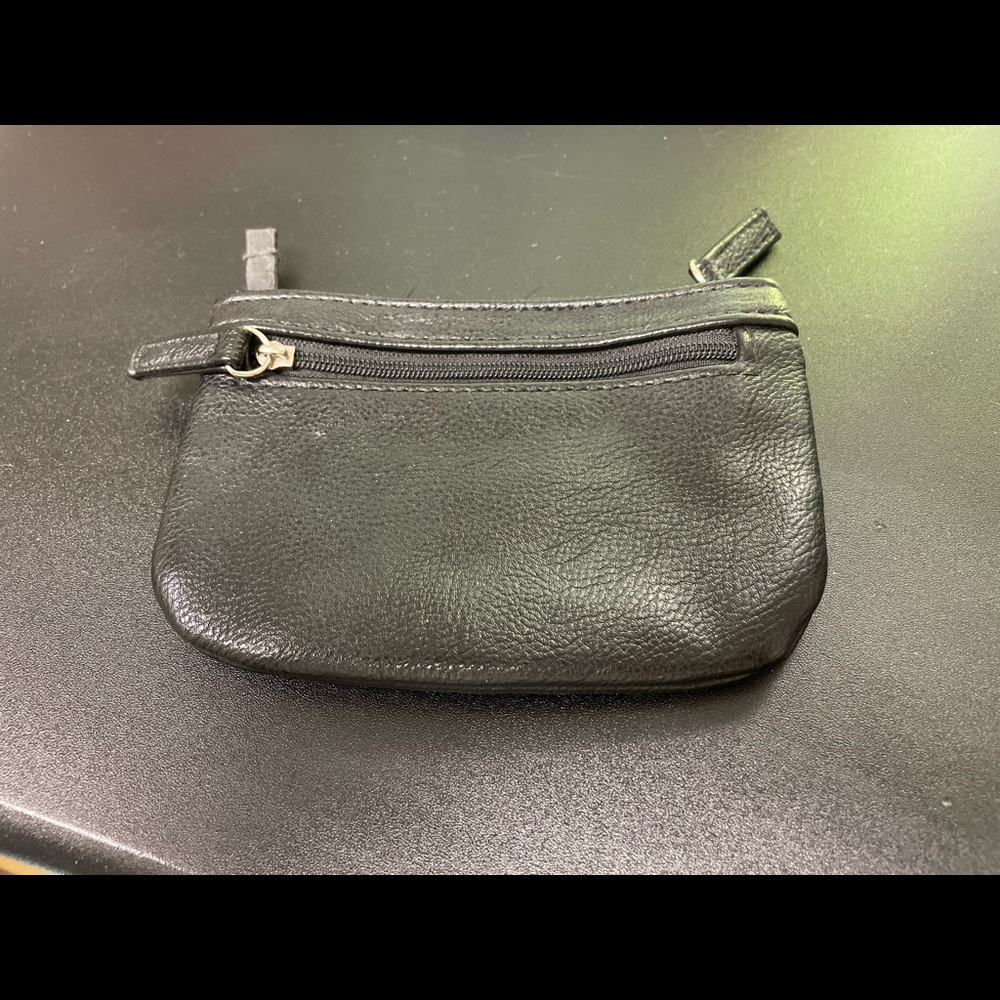 Black RFID Change/ Card pouch.